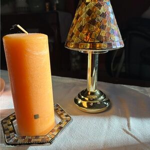 PartyLite Global Fusion Mosaic Tealight/jar Candle Shade and candle holder